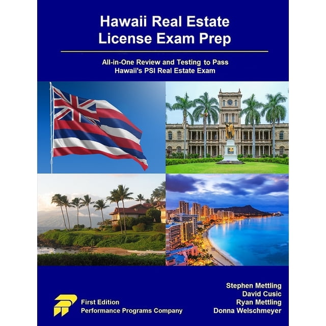 Hawaii Real Estate License Exam Prep AllinOne Review and Testing to