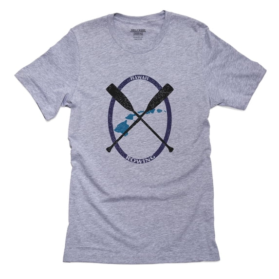 Hawaii Rowing - Island Crew - Ocean Oars Men's Grey T-Shirt