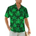 thumbnail image 1 of Hawaii Shirt Vacation Vintage Damask Blouses Purple And Gold Cool Casual Shirts Man Short, 1 of 5