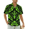 thumbnail image 1 of Hawaii Shirt Vacation Vintage Damask Blouses Purple And Gold Cool Casual Shirts Man Short, 1 of 5
