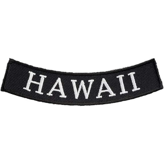 Hawaii State Bottom Rocker Patch, Small Size