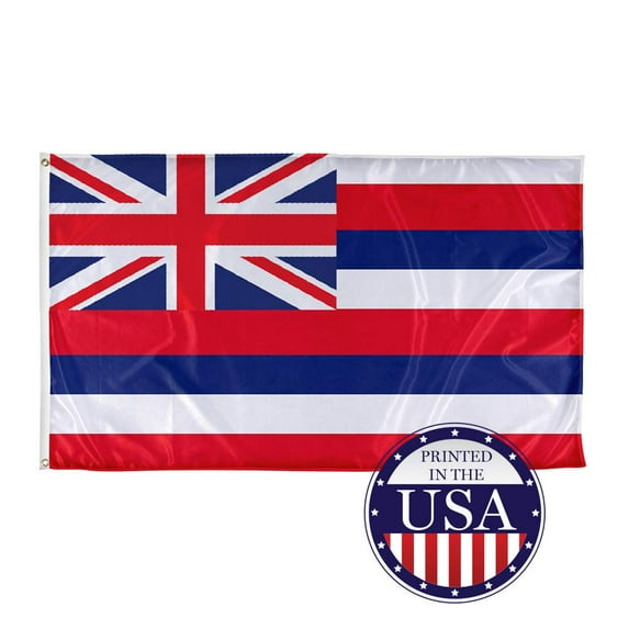 Hawaii State Flag - 3ft x 5ft Knitted Polyester, State Flag Collection, Made in The USA