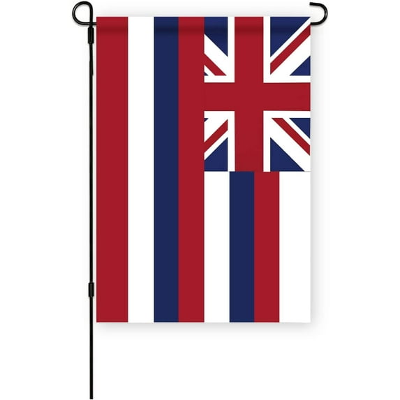 Hawaii State Garden Flags 12.5 * 18 Inches Double Sided Vivid Color and Fade Proof Small Indiana Yard Flags for Indoor and Outdoor Decorations (Hawaii)