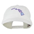 thumbnail image 1 of Hawaii State Map Embroidered Washed Cap - White OSFM, 1 of 5
