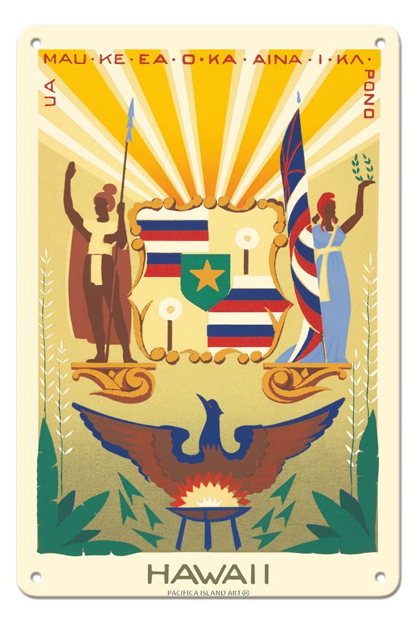 Hawaii State Motto Life of the Land is Perpetuated in Righteousness