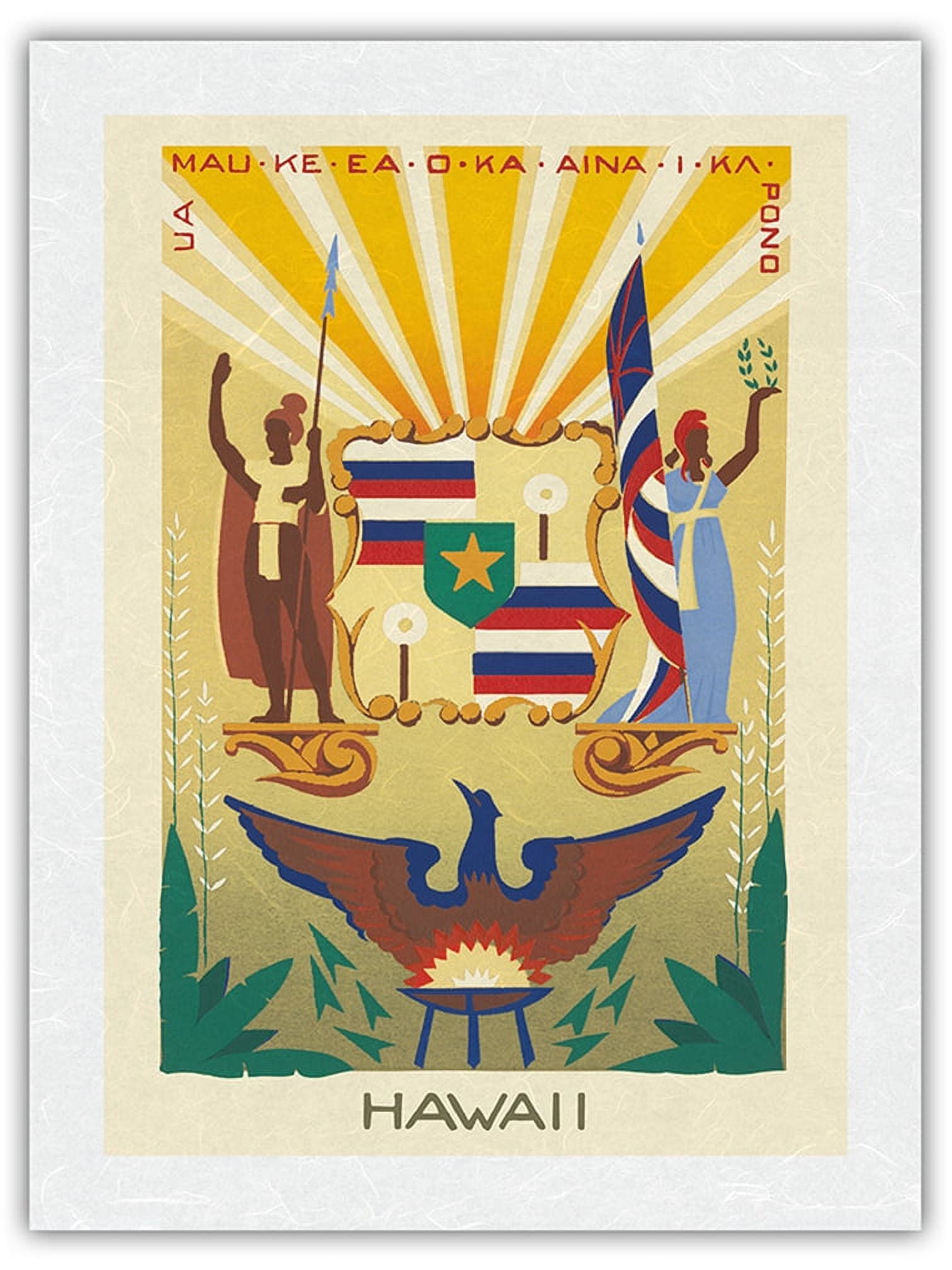 Hawaii State Motto Life of the Land is Perpetuated in Righteousness