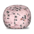 thumbnail image 1 of Hawaii Storage Toy Bag Chair, Summer Pattern with Palms Rocky Beach and Hibiscus Flora, Stuffed Animal Organizer Washable Bag, Small Size, Rose Dark Salmon, by Ambesonne, 1 of 3