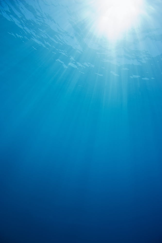 Hawaii Sunburst In Clear Blue Water Canvas Art - M Swiet Productions Design Pics (24 x 36)