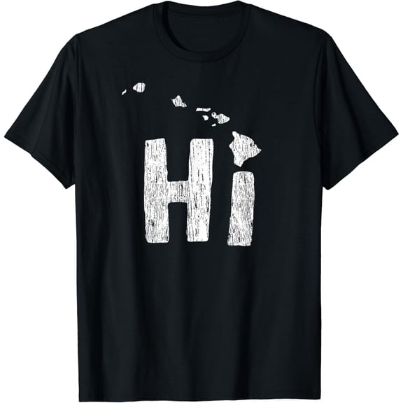 Hawaii T-Shirt HI Hawaiian Islands Map Aloha Maui Gift