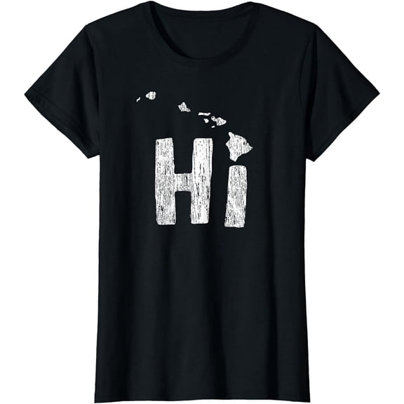 Hawaii T-Shirt HI Hawaiian Islands Map Aloha Maui Gift