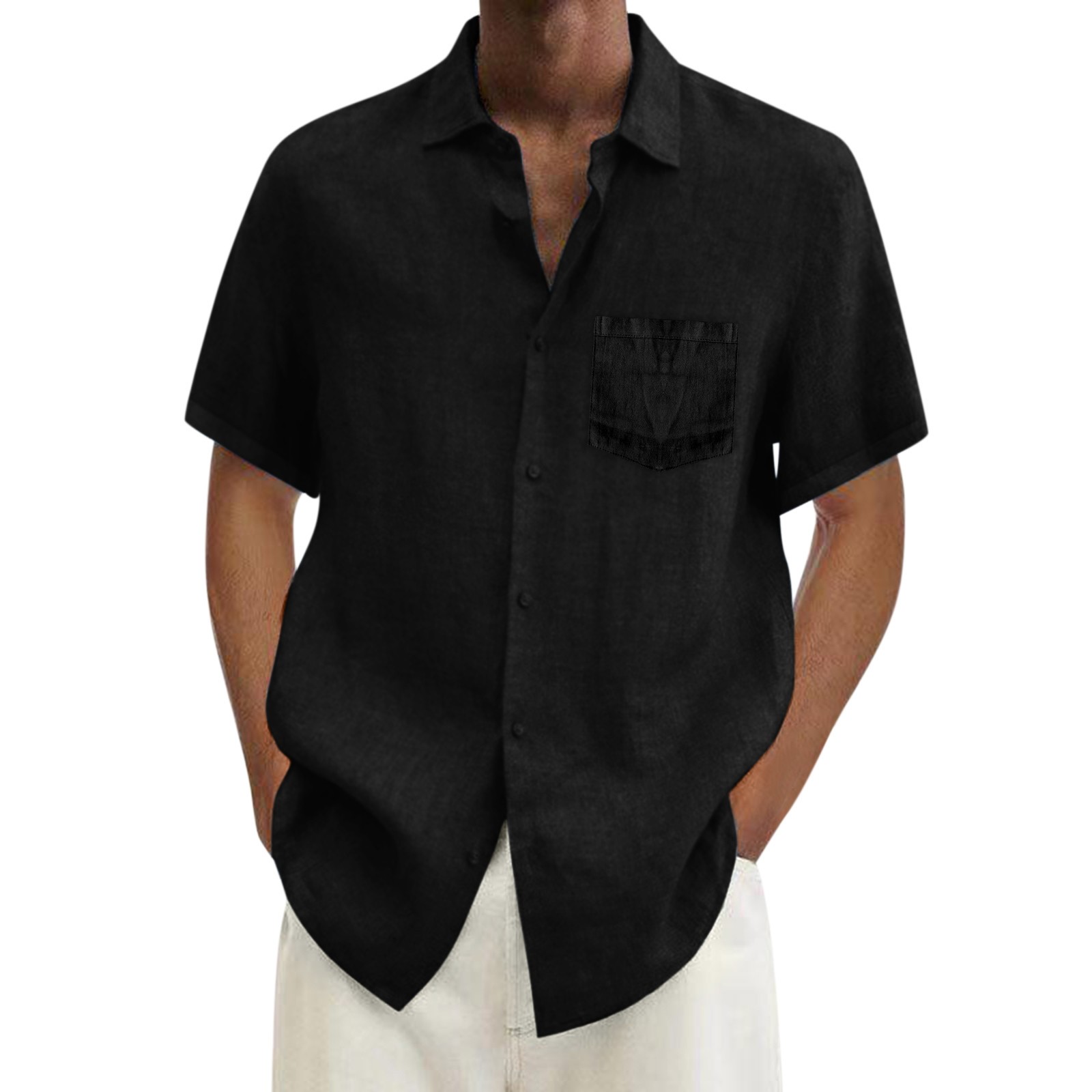 Hawaii T Shirts for Man Men T Shirts Linen Short Sleeve Shirts for Men ...