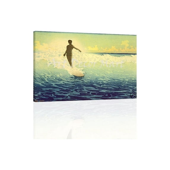 Hawaii The Surf Rider - CANVAS OR PRINT WALL ART