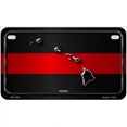 thumbnail image 1 of Hawaii Thin Red Line Metal Novelty License Plate 7" x 4" Motorcycle (MP), 1 of 1