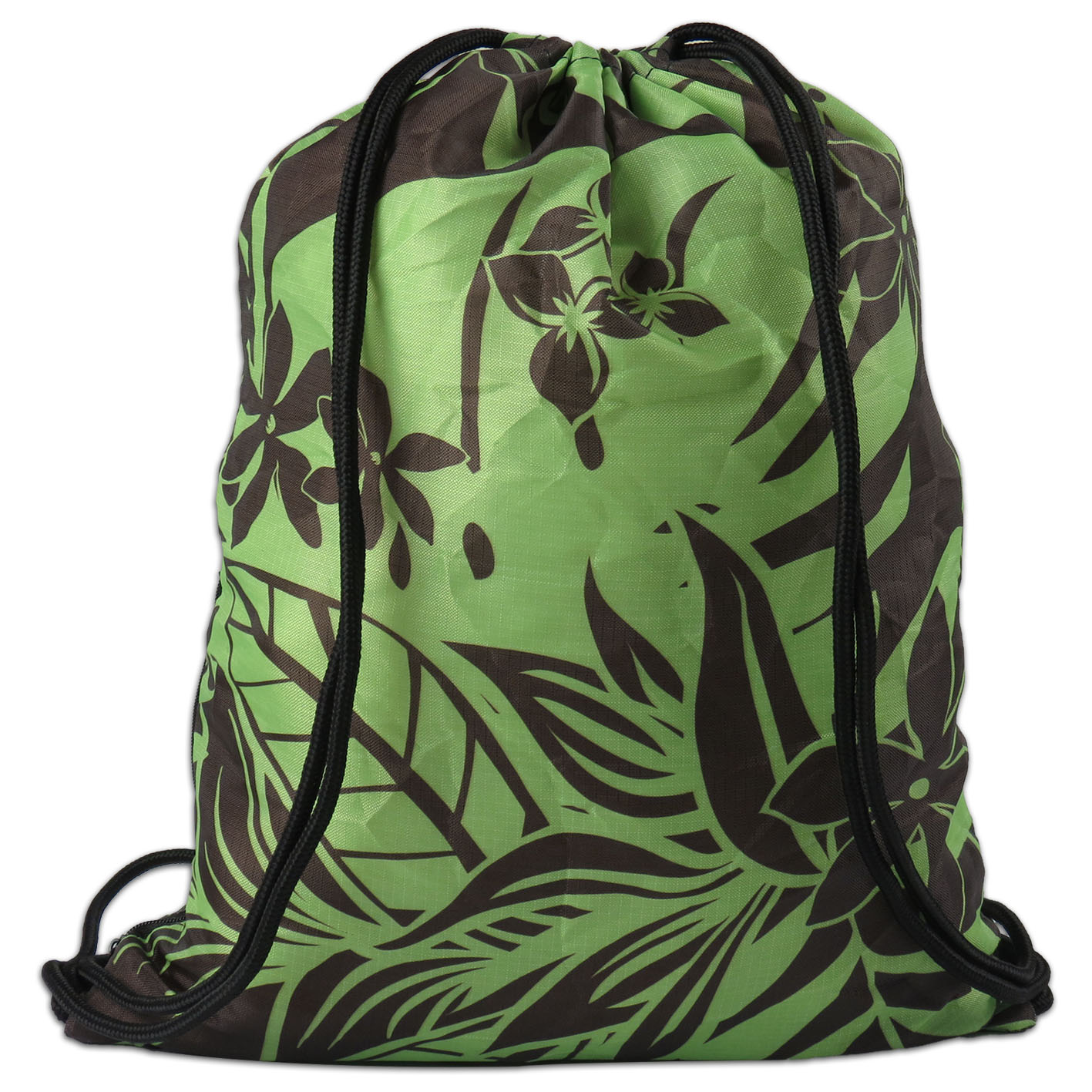 Hawaii Tote Bags Green Foldaway Drawstring Bag
