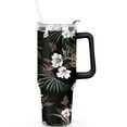 thumbnail image 1 of Hawaii Tropical Plants 40oz Tumbler with Handle Outdoor Travel 40 oz Hawaii Tropical Plants Theme Tumbler Spill Proof Lid Straw Double Insulated Travel Accessories Must Have, 1 of 5