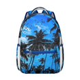 thumbnail image 1 of Hawaii Tropical Wind Palm Leaves Backpack: Durable Lightweight Design for School Students, Large Capacity Laptop Daypack with Padded Sleeve, Perfect Gift for Campus Commute, 1 of 6