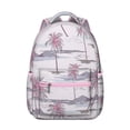 thumbnail image 1 of Hawaii Tropical Wind Palm Leaves Backpack: Ideal for Students, Durable Lightweight Laptop Daypack with Padded Sleeve, Large Capacity, Perfect Gift for Campus Commute, 1 of 6