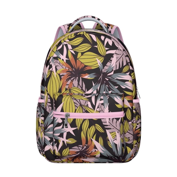 Hawaii Tropical Wind Palm Leaves Backpack: Large Capacity Durable Daypack for High School & College Students, Lightweight Laptop Bookbag, Perfect Gift for Commute