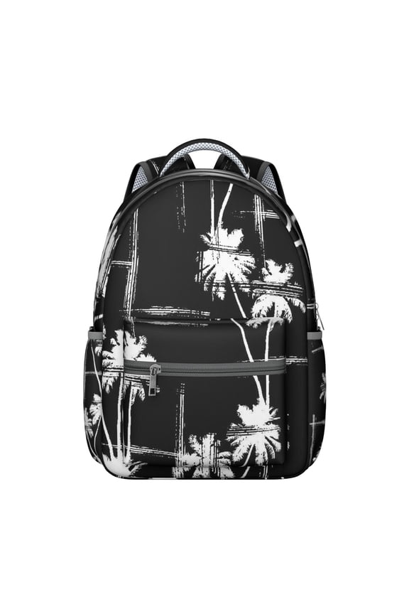 Hawaii Tropical Wind Palm Leaves Backpack: Perfect Gift for High School and College, Durable Lightweight Laptop Daypack with Large Capacity for Campus Commute