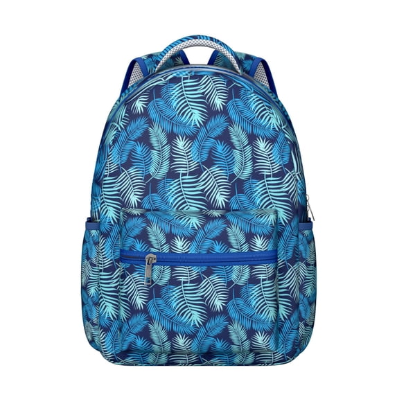 Hawaii Tropical Wind Palm Leaves Backpack for Students: Durable Lightweight Laptop Daypack, Large Capacity Bookbag with Padded Sleeve, Perfect Gift for High School College