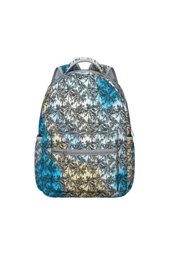 Hawaii Tropical Wind Palm Leaves Laptop Backpack: Perfect Gift for Students, Durable Lightweight Daypack with Large Capacity for High School, College, Campus Commute