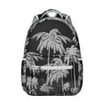 thumbnail image 1 of Hawaii Tropical Wind Palm Leaves Print Backpack for Campus Commute: Durable Lightweight Laptop Daypack, Large Capacity Bookbag for Students, Perfect Gift for High School & College, 1 of 6