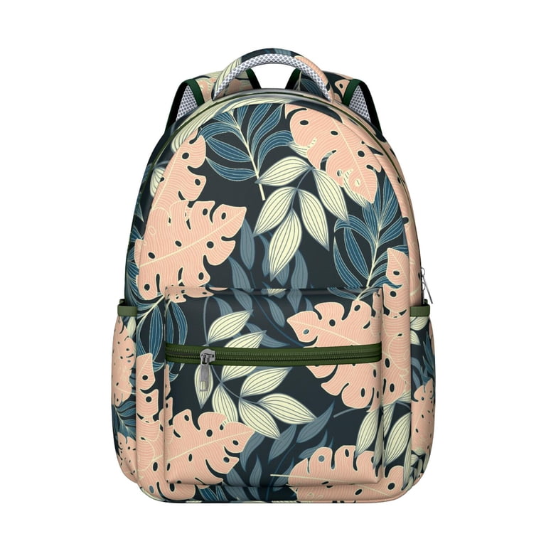 backpack travel hawaii Spirit Classic (Blue, Double Hibiscus) This Bag Combines Functionality With A Fun Design. Hawaii Palm Tree Travel Backpack
