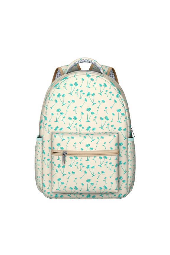 Hawaii Tropical Wind Palm Leaves Print Backpack: Stylish and Functional Laptop Daypack for Students, Large Capacity, Durable Lightweight, Perfect Gift for Campus Commute