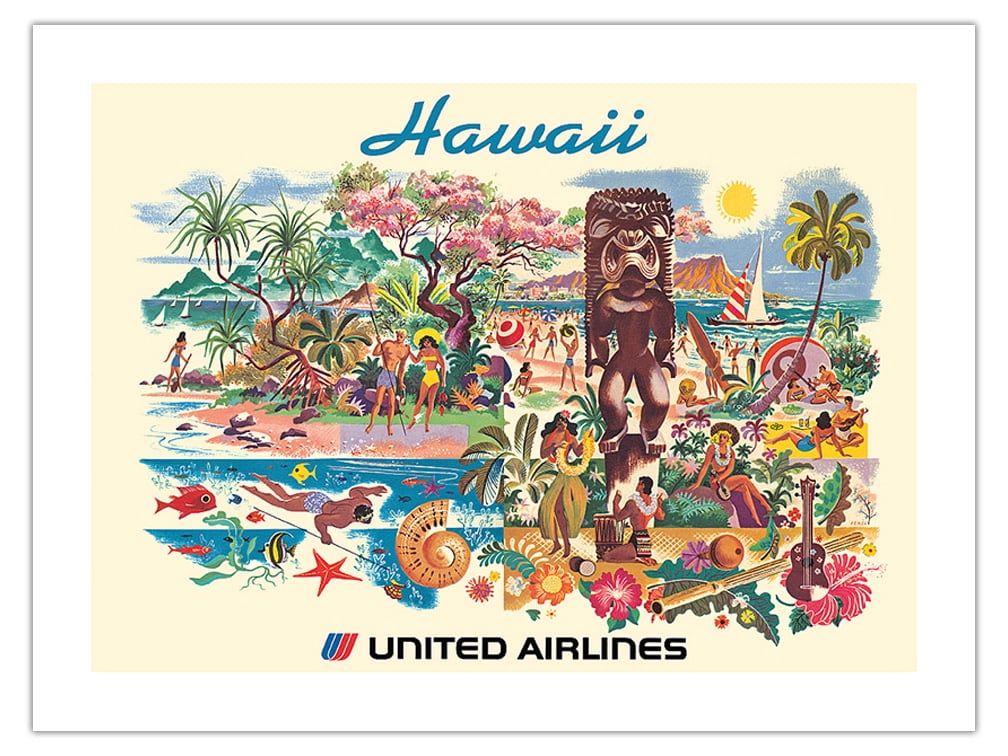Hawaii-United-Airlines-Vintage