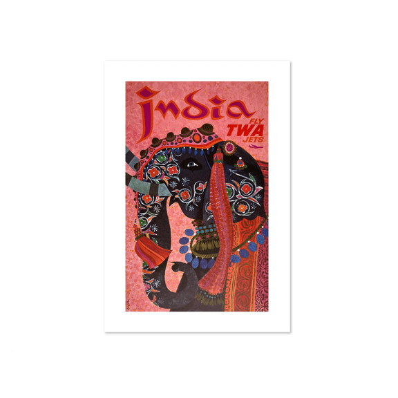 Hawaii Vintage Pink Travel Poster Retro Hula Dancer Mid Century Wall Art Home Decor Office Wall Art