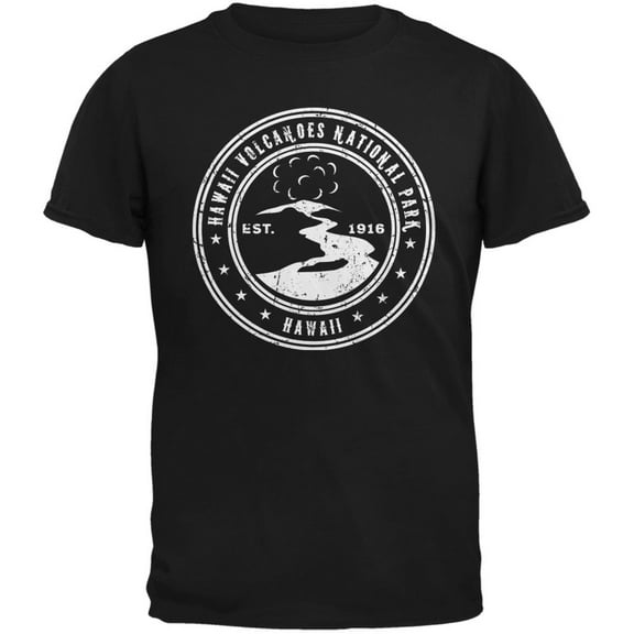 Hawaii Volcanoes National Park Black Adult T-Shirt - Medium