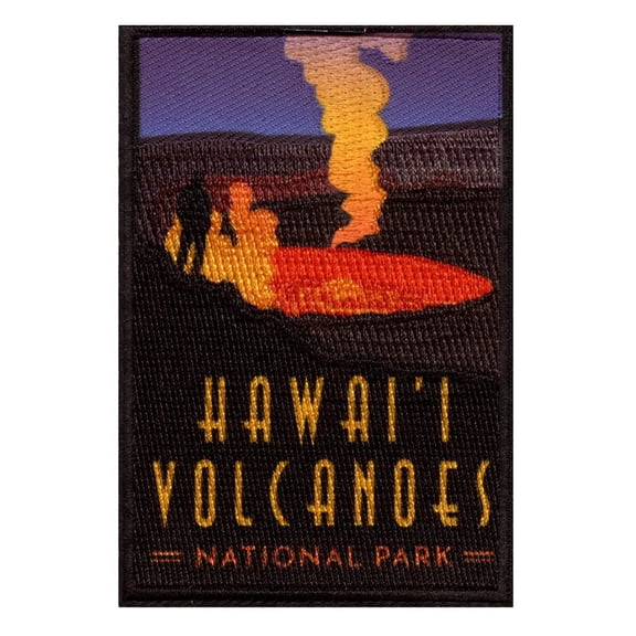 Hawaii Volcanoes National Park Patch Island Summit Travel Sublimated Iron On