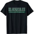 thumbnail image 1 of Hawaii Volleyball Green Vintage Text T-Shirt, 1 of 2