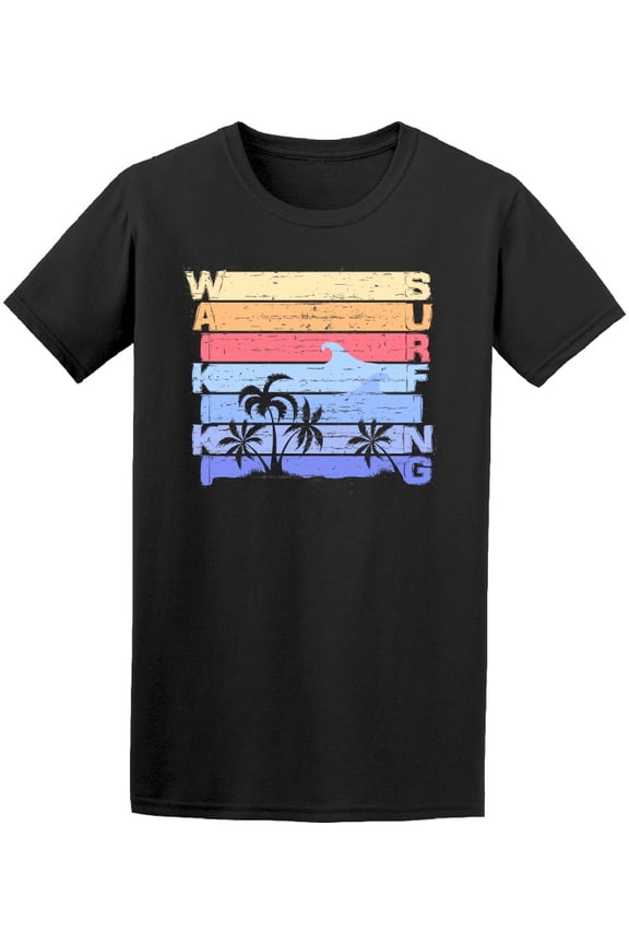 Hawaii Waikiki Surfers T-Shirt Men -Image by Shutterstock, Male Large