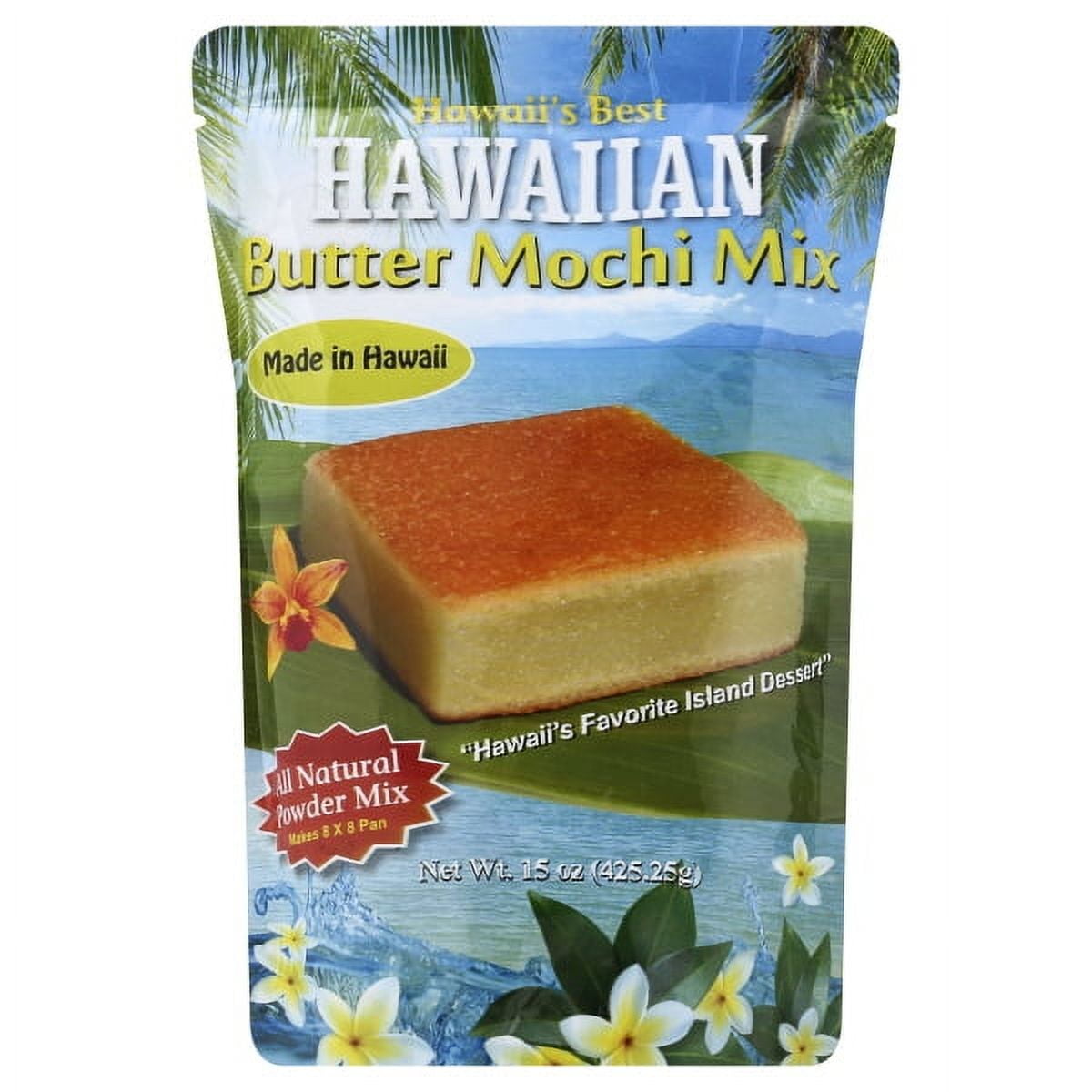 Hawaii's Best Hawaiian Butter Mochi Mix, 15 oz Pouch