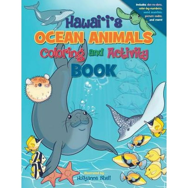 Hawaii’s Ocean Animals Coloring and Activity Book