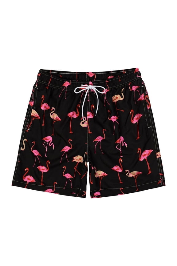 Hawaiian 3d Print Plants Flamingo Beach Shorts Men Summer Short Pants Outdoor Sports Surf Board Shorts Quick Dry Swim Trunks