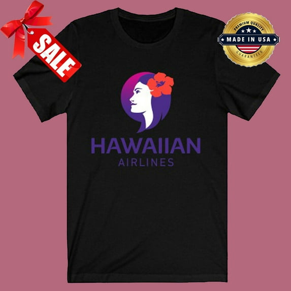 Hawaiian Airlines Black T-shirt All Size S-4XL KP589