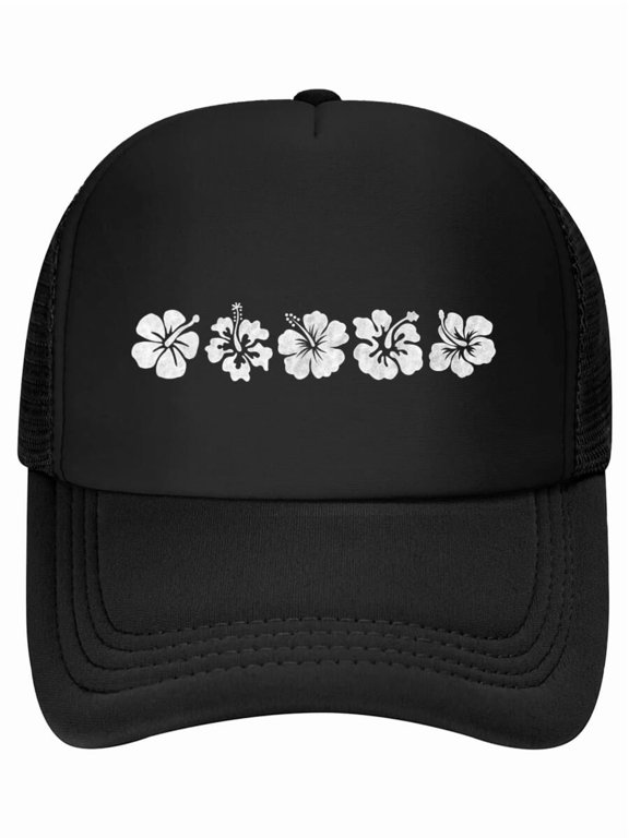 Hawaiian Aloha Hibiscus Flower Hawaii Surfer Baseball Cap