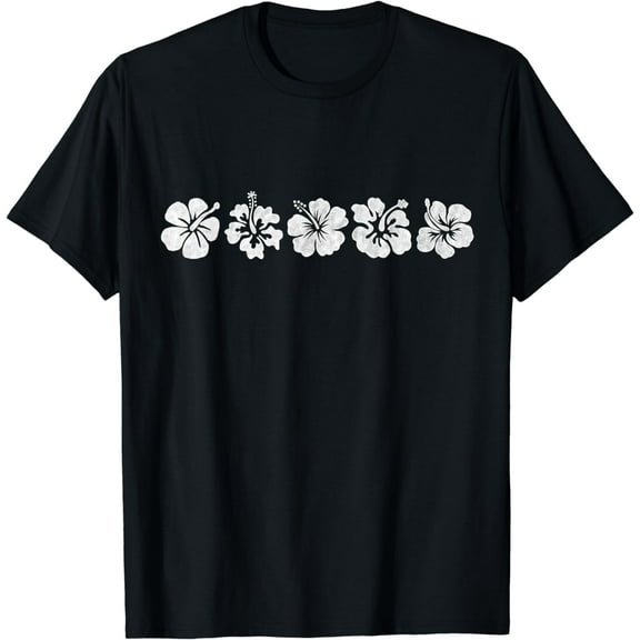 Hawaiian Aloha Hibiscus Flower Hawaii Surfer T-Shirt
