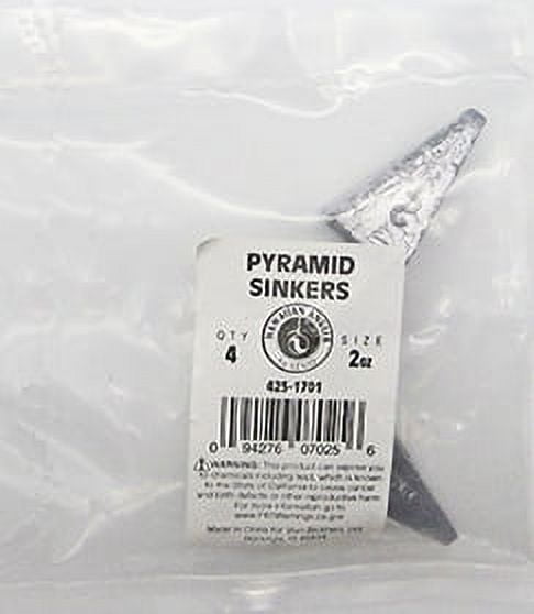 Hawaiian Angler 2oz Pyramid Sinker Fishing Weights