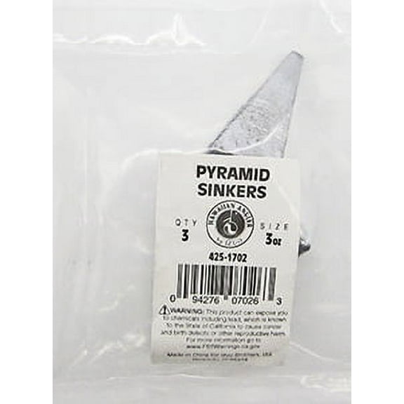 Hawaiian Angler 3oz Pyramid Sinker Fishing Weights
