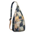 thumbnail image 1 of Hawaiian Beach Landscape Sling Backpack&nbsp;– Coastal Paradise Sunset Print Crossbody Bag, Compact for Essentials, 1 of 3