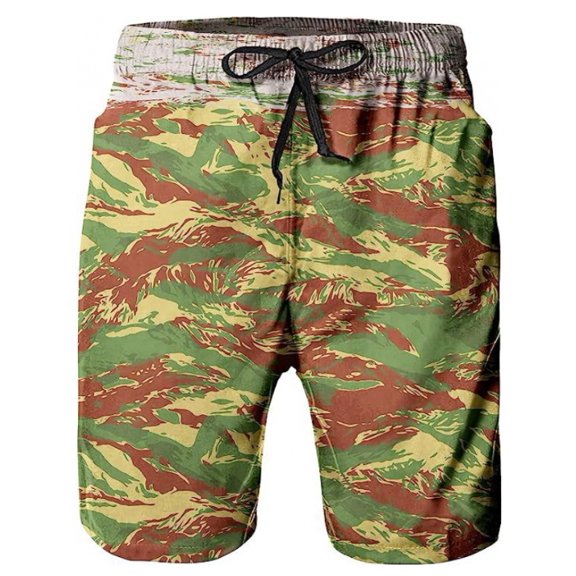 Hawaiian Beach Pants Men's Shorts Sweatpants Quick-Drying European and American 3D Digital Printing Pattern