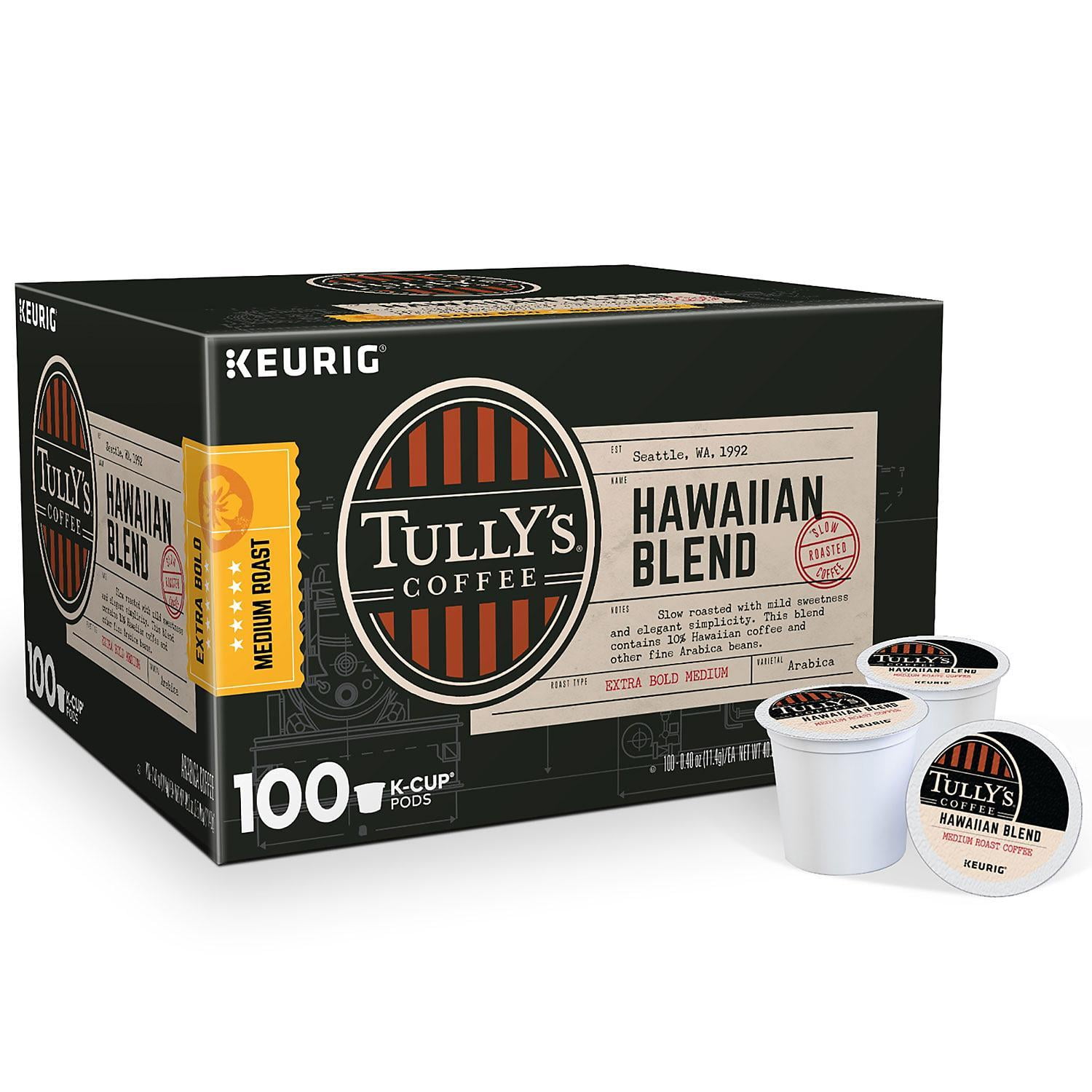 Hawaiian Blend Medium Roast Caffeinated Coffee K Cup Pods 100 Ct. Walmart