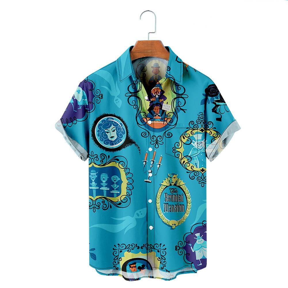 Hawaiian Bowling Shirts For Men - Short Sleeve Button Down, Tropical Palm Print, Aloha Shirts - View #4