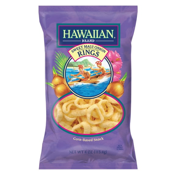 Hawaiian Brand Sweet Maui Onion Rings, 4 oz Bag