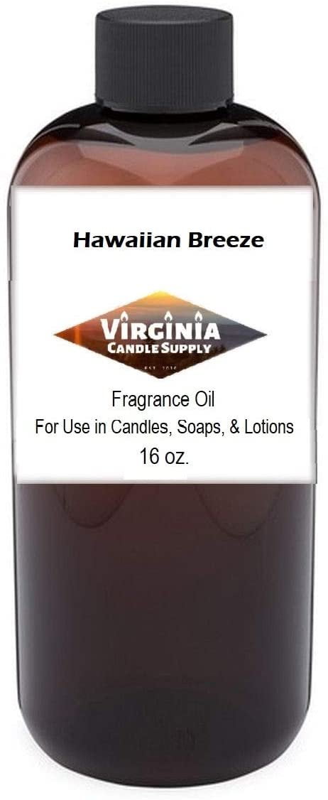 Hawaiian Breeze 16oz Bottle for Candle Making, Soap Making, Tart Making, Room Sprays, Lotions, Car Fresheners, Slime, Bath Bombs, Warmers