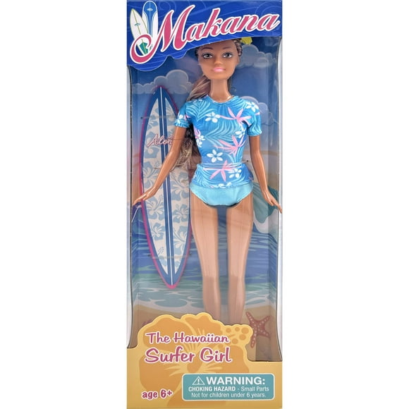 Hawaiian Collectible Doll Makana Surf Girl