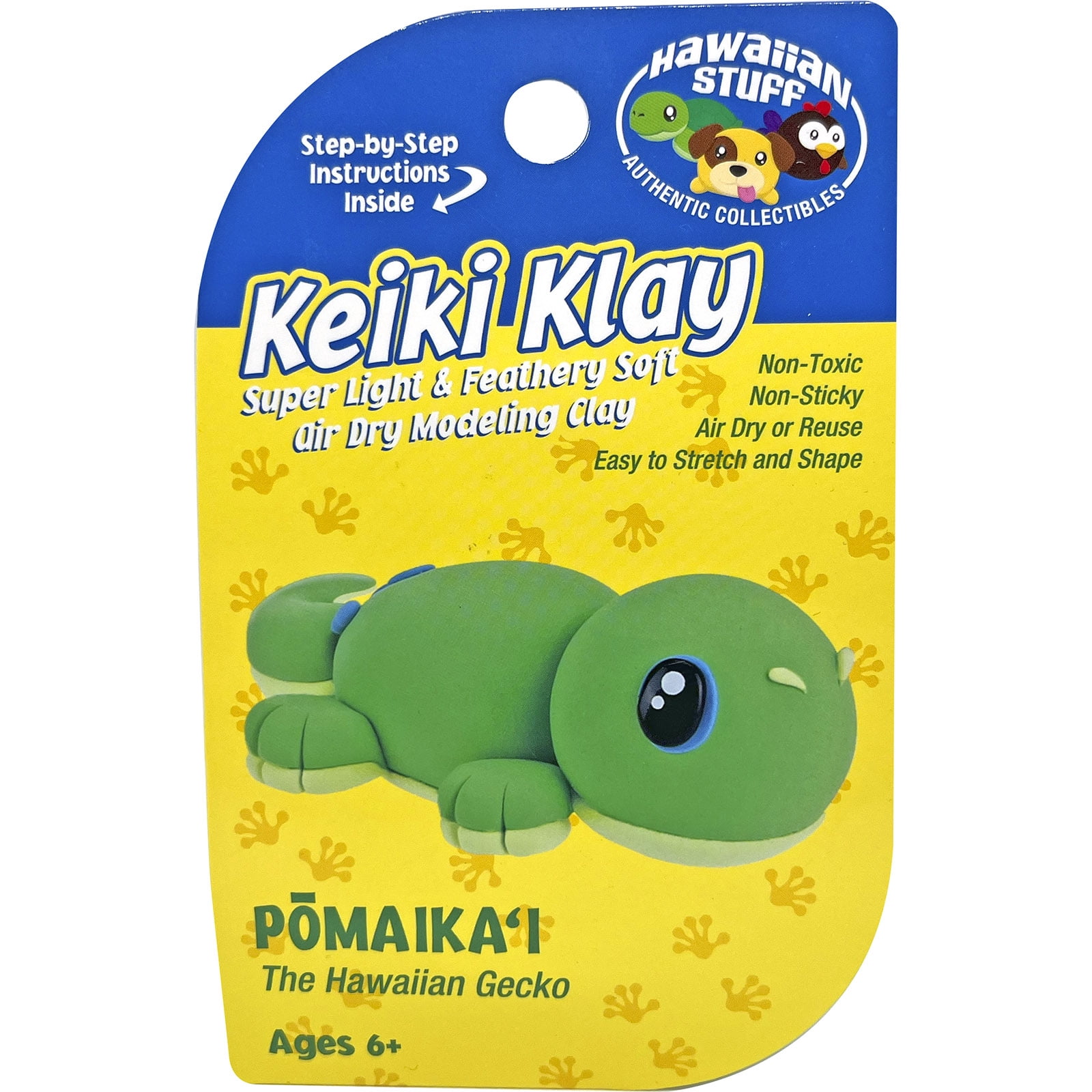 Hawaiian Collectible Keiki Klay Pomai Gecko